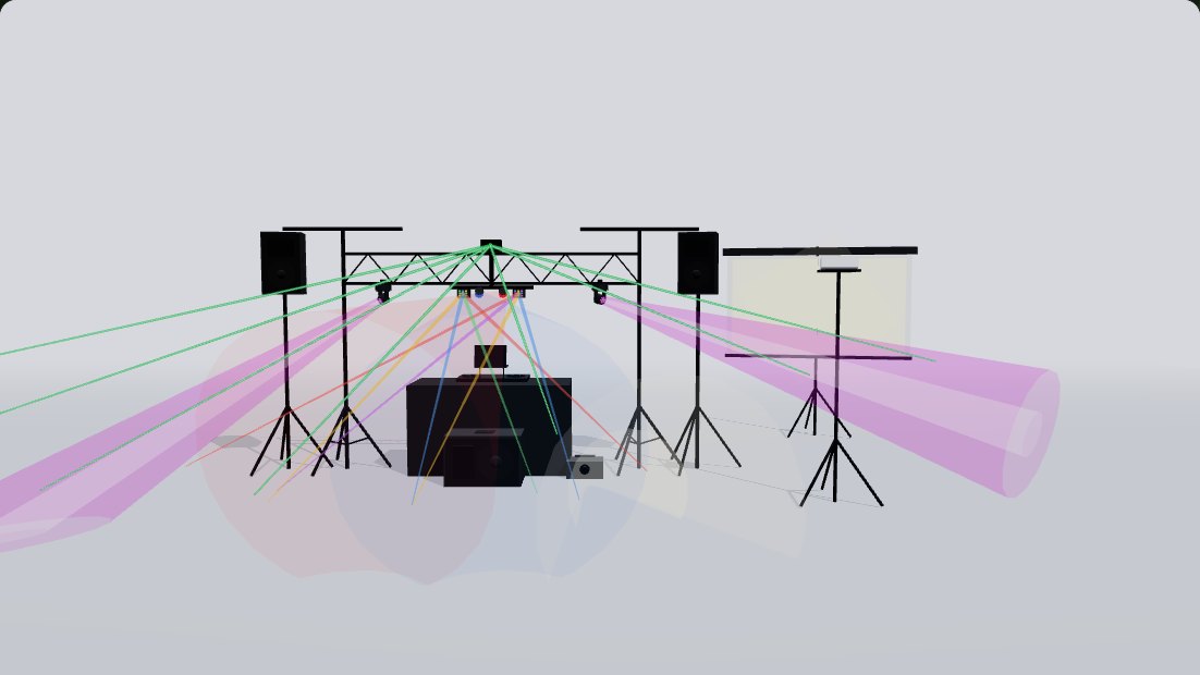 El Pack Discoteca Pro Trick armado, en 3D